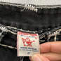 Womens Black Denim Dark Wash 5-Pocket Design Bootcut Jeans Size 27 image number 3