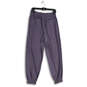 Womens Purple Elastic Waist Zip Pocket Pull-On Jogger Pants Size 8 image number 2