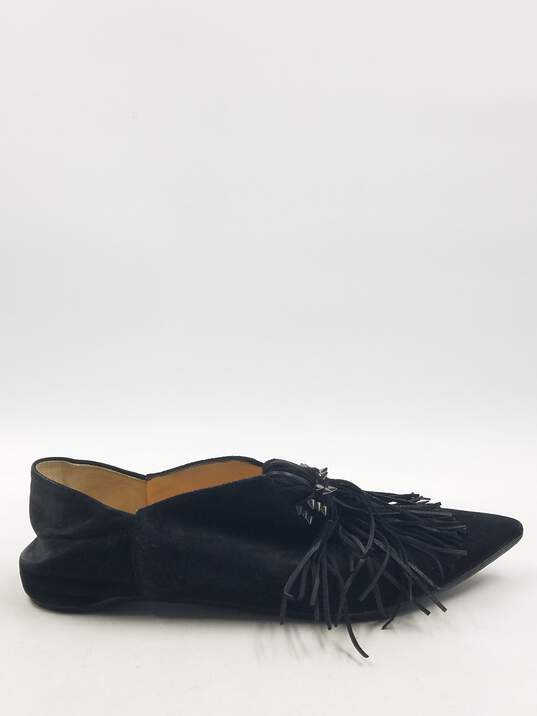 Authentic Christian Louboutin Black Pointed Flats W 7 image number 1