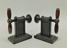 Unbranded Industrial-Style Heavy Metal Clamp Bookends (Pair) alternative image