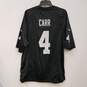 Mens Black Las Vegas Raiders Derek Carr #4 Football NFL Jersey Size Large image number 2