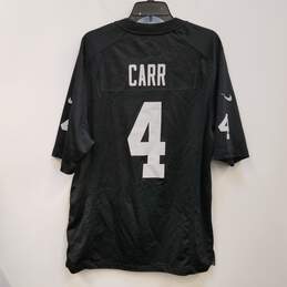 Mens Black Las Vegas Raiders Derek Carr #4 Football NFL Jersey Size Large alternative image