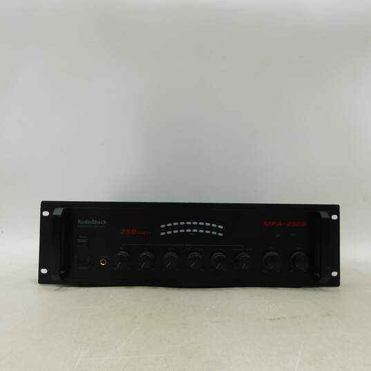 VNTG RadioShack Brand MPA-250B Model Stereo P.A. Amplifier w/ Power Cable image number 1