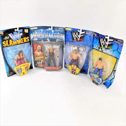 1998 Jakks WWF Various Series Action Figures Bret Hart, HHH, Taka & Stone Cold Steve Austin