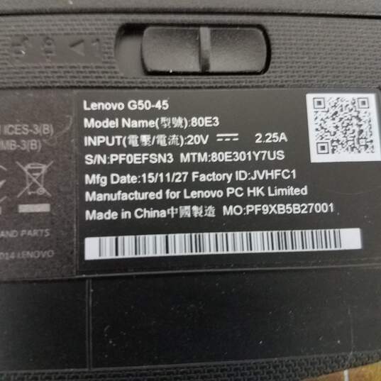 Lenovo G50-45 AMD E1-6010 CPU image number 5