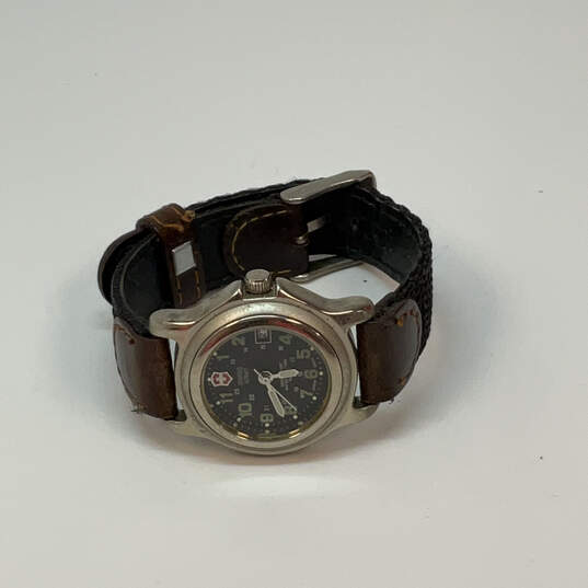 Designer Swiss Army 6000 Adjustable Strap Stainless Steel Analog Wristwatch image number 2