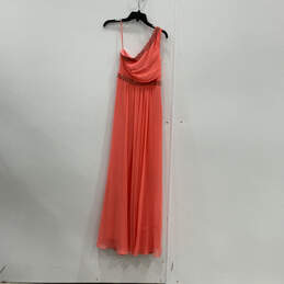 NWT Womens Pink Daniele Embellished One Shoulder Side Zip Ball Gown Size 4 alternative image