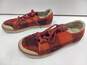 Women's Red Plaid Sneakers Size 9.5 image number 3