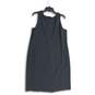 Jones New York Womens Gray Round Neck Sleeveless Back Zip Tank Dress Size 16 image number 1