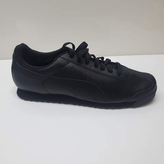 PUMA ROMA BASIC Men's Athletic Shoes Black/Black Sz 15 image number 3
