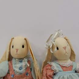 Pair of Vintage Rabbit Dolls alternative image