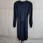 Jones New York stretch knit navy blue dress size 6 image number 2