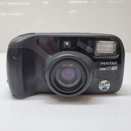 VTG Pentax Zoom 90-WR Water Resistant 35mm Point & Shoot Film Camera For Parts ONLY