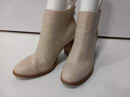 Oasis Society Women's Cream Leather Boots Size 8