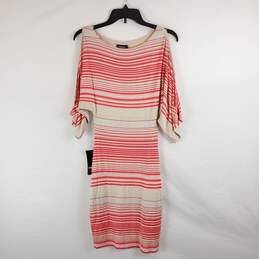 Bebe Women Metallic Striped Dress S NWT