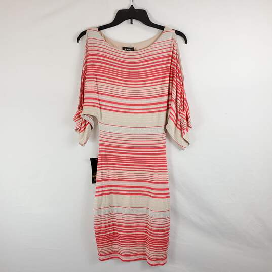 Bebe Women Metallic Striped Dress S NWT image number 1