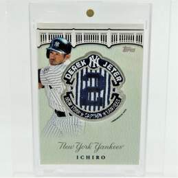 2020 Ichiro Suzuki Topps Jeter Commemorative Patch NY Yankees
