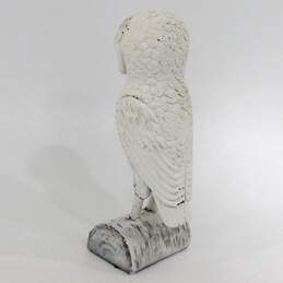 VTG White Snowy Owl Resin Figurine Home Decor alternative image