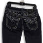 Womens Blue Denim Dark Wash 5-Pocket Design Skinny Leg Jeans Size 27 image number 4