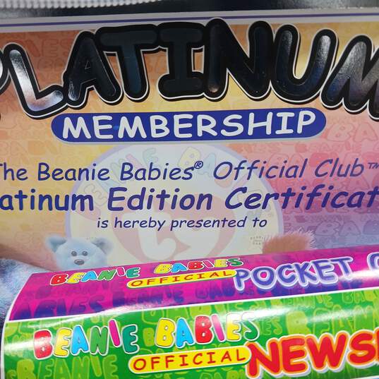 Beanie Babies Official Club Platinum Membership Certificate image number 3