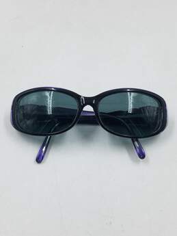 Vera Wang Black Oval Embellished Sunglasses