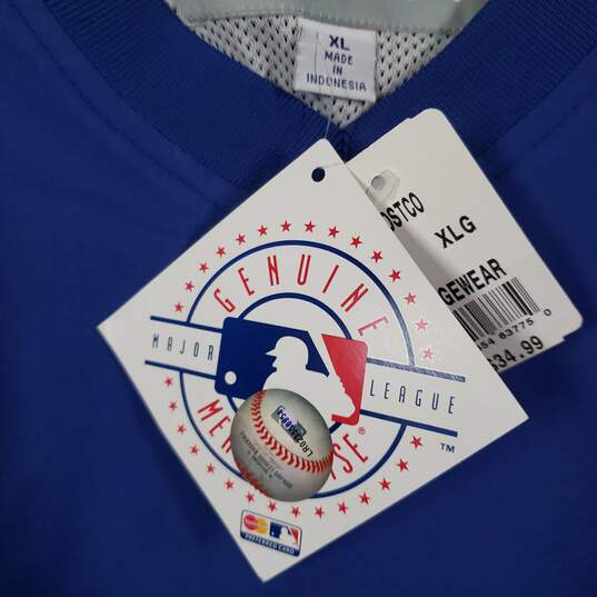 NWT Mens Los Angeles Dodgers V-Neck Long Sleeve MLB Pullover T-Shirt Size XL image number 3