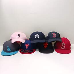 Bundle Of 7 Assorted MLB Sports Hats