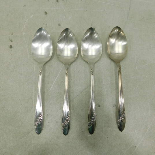 Set of 12 Oneida Community Silver-plated QUEEN BESS II Servicing Spoons image number 3