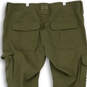 Womens Green Storm Flap Pocket Flat Front Straight Leg Cargo Pants Size 14 image number 4