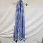Wm Kate Spade Deep End Blue Candy Striped Oblong Scarf Sz O/S image number 2