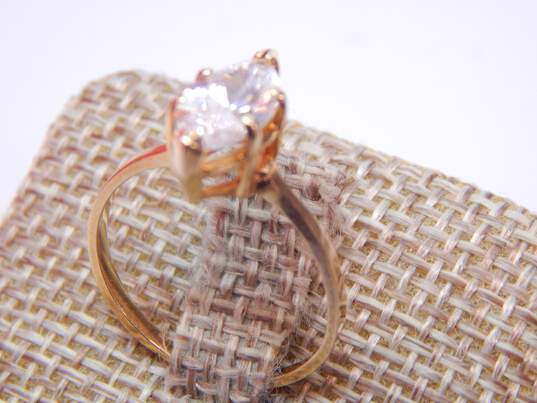 Romantic 14k Yellow Gold Marquise Cut CZ Ring 2.4g image number 4