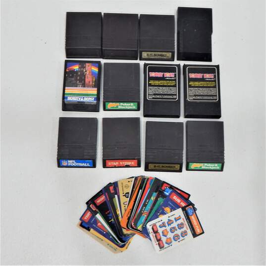 12 ct. Intellivision Game Lot w/Cards image number 1