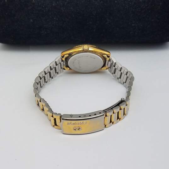 Women's Seiko SQ Super Quartz Gold Tone Stainless Steel Watch image number 6