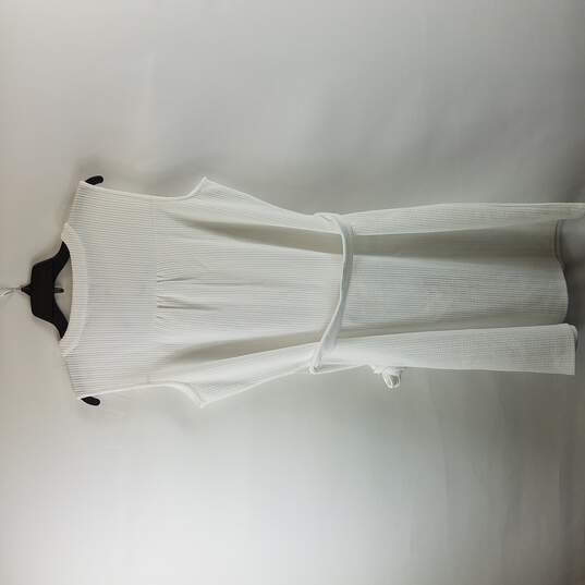 Liz Claiborne Women White Midi Dress L NWT image number 2