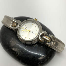 Designer Fossil ES-8927 Two-Tone Analog White Round Dial Quartz Wristwatch alternative image