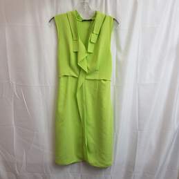 Women's Tahari Sleeveless Key Lime Green Cocktail Dress Unknown Size