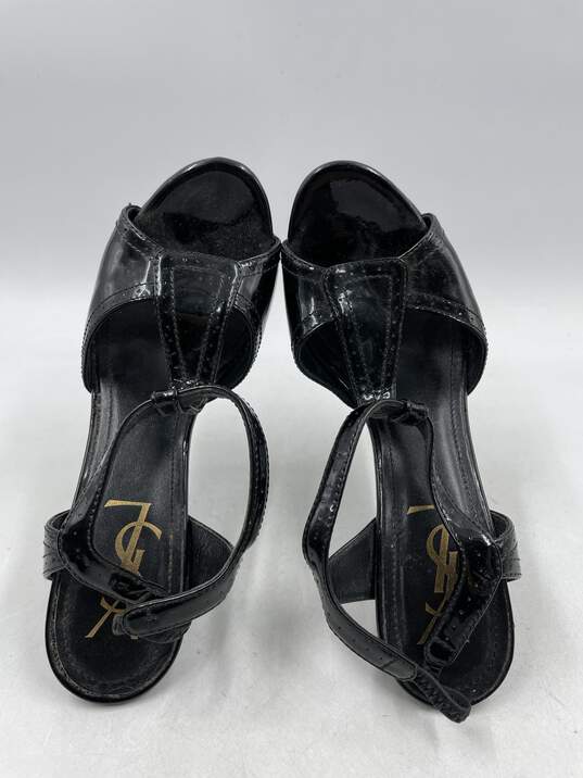 Authentic YSL Tribute Black Slingback Sandals W 6 image number 6