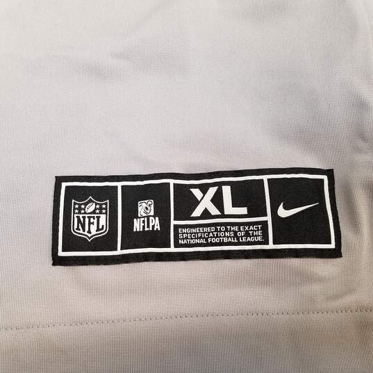 Nike Mens Gray Las Vegas Raiders Derek Carr #4 Football NFL Jersey Size XL image number 4