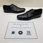 AUTHENTICATED MEN'S PRADA CROSSHATCHED LEATHER OXFORDS SIZE 10 image number 1
