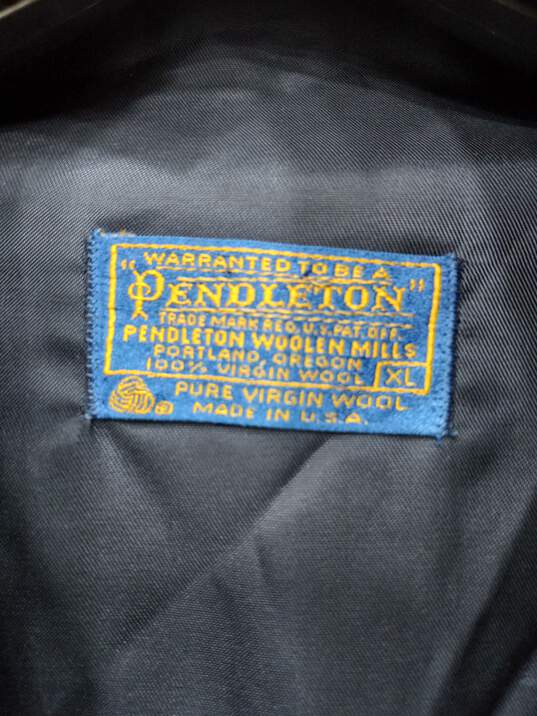 Vintage Pendleton Green an Blue Plaid Blazer Size XL image number 3