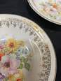 6PC Edwin M. Knowles China Floral Pattern Assorted Sized Bowl Bundle image number 4