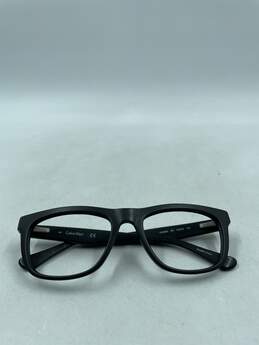 Calvin Klein Black Browline Eyeglasses