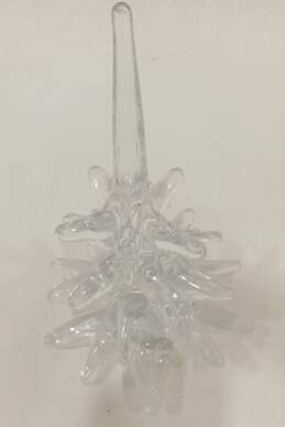 Vintage Marcolin Sweden Signed Clear Art Glass 10in. Christmas Tree Figurine alternative image