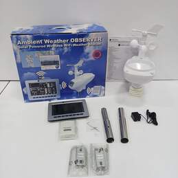 Ambient Weather Observer Solar Powered Wireless Wi-Fi Weather Station