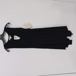 Boston Proper Women's Black Pleated V-Neck Asymmetrical Hem Dress Size XS NWT