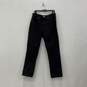 Mens Black Dark Wash 5-Pocket Design Denim Straight Jeans Size 34/32 image number 1