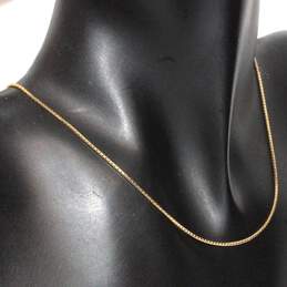 14K Yellow Gold 16" Box Chain Necklace - 2.9g