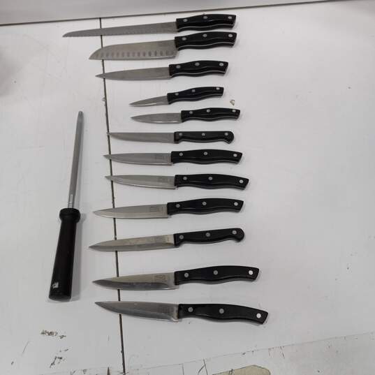 Lot of Chicago Cutlery Knives with Knife Block image number 4
