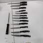 Lot of Chicago Cutlery Knives with Knife Block image number 4