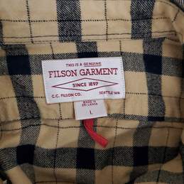 Filson Cotton Long Sleeve Button Up Flannel Shirt Size L alternative image